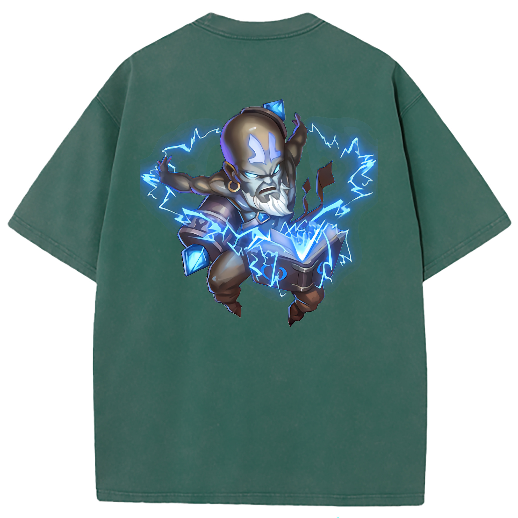 （画像用） リーグ・オブ・レジェンド League of Legends LOL 綿100% ヴィンテージ風 半袖Tシャツ（背面プリント）
